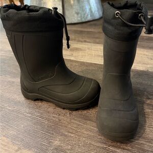 Kamik Black Kids Rain Boots
